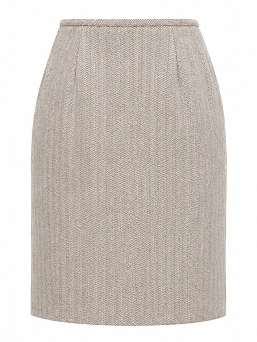 Lafayette 148 Vintage Linen Skirt Suit | 90s Minimalist Herringbone - Picture 3 of 10